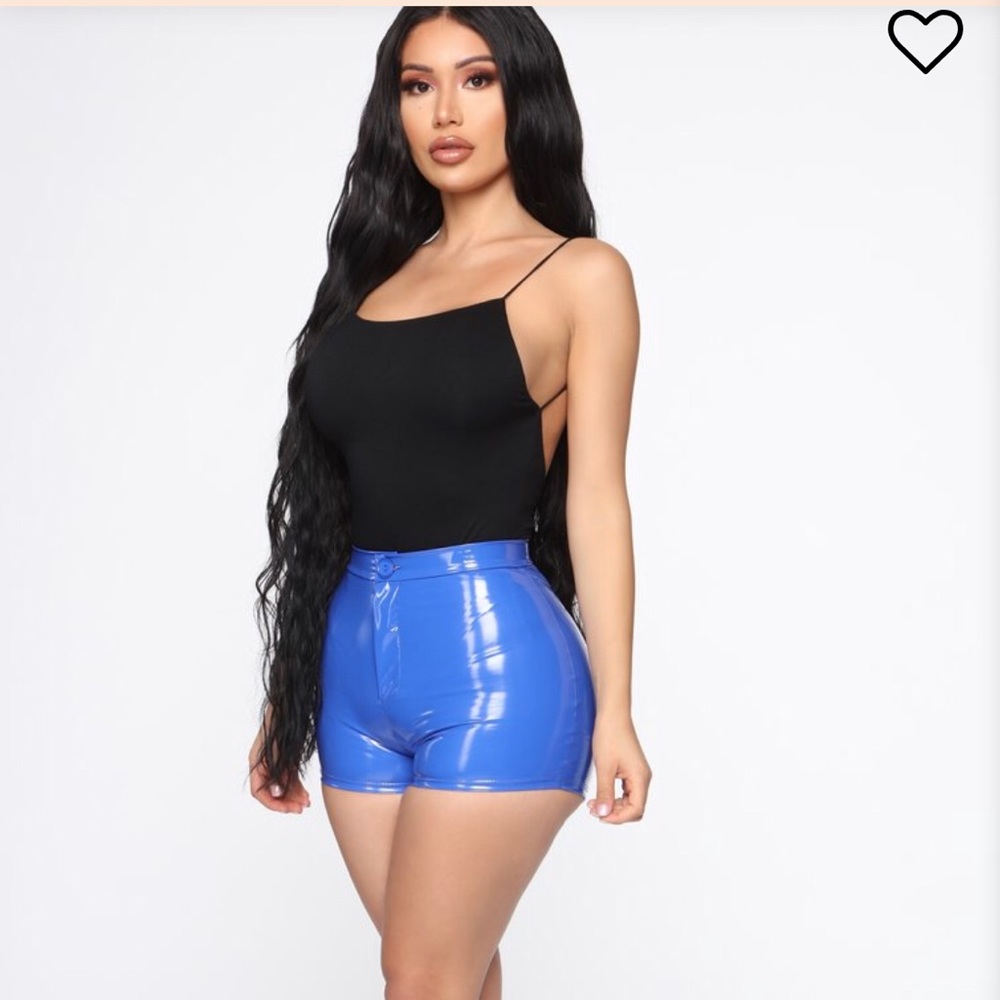 Fashion Nova Latex Shorts